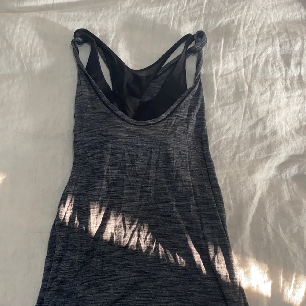 Lulu lemon grey tank built in bra